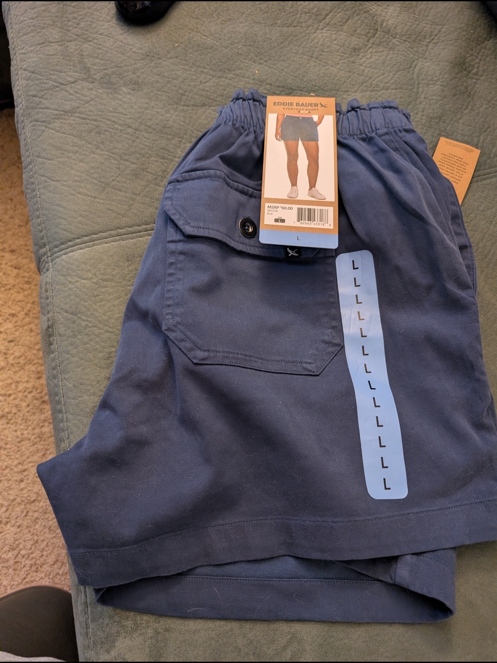 Eddie Bauer Women's Navy Blue & Olive Green Brown Cargo Shorts